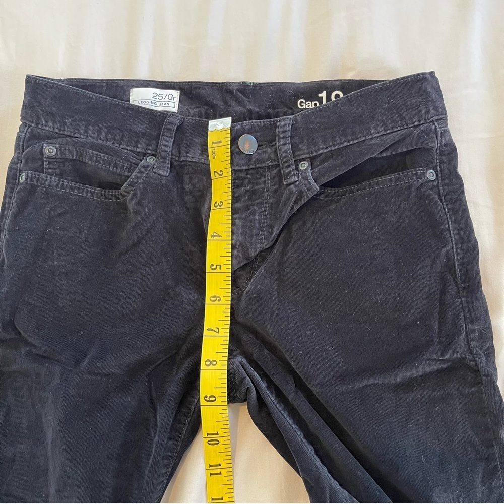 GAP 1960 Corduroy Women’s Black Skinny Pants Size 0 - Picture 3 of 5